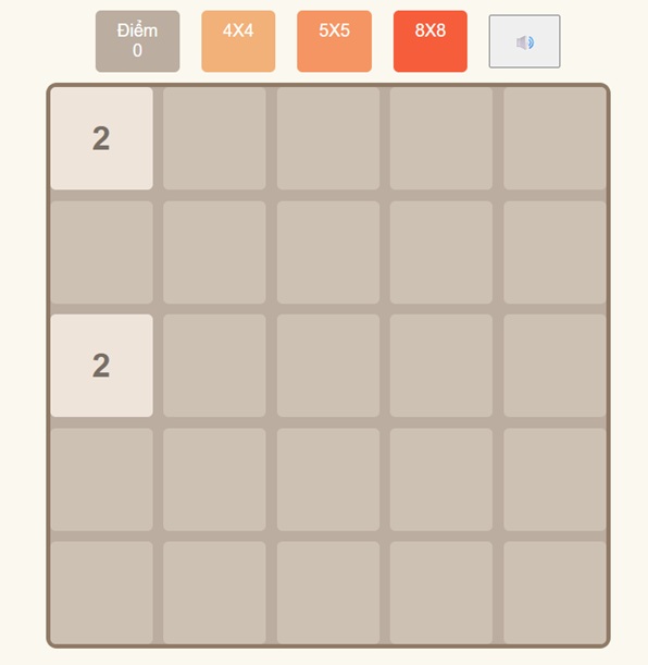 Chơi Game 2048 5x5 Miễn Phí