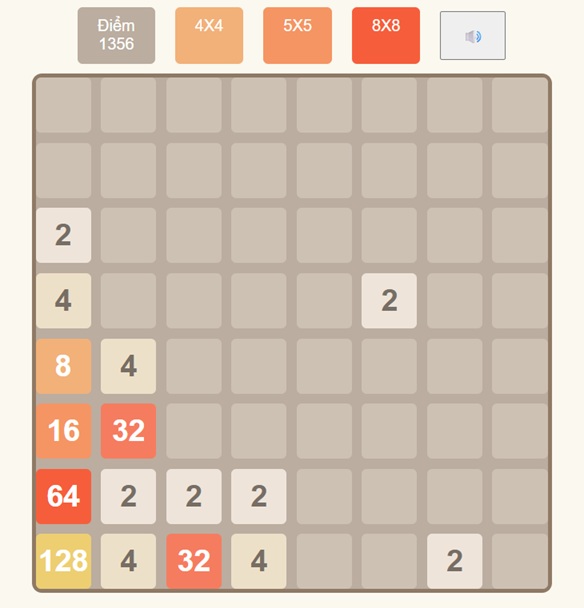 Luật Chơi Game 2048 8x8
